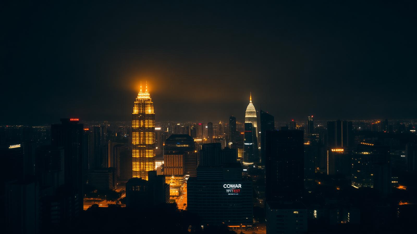 Kuala Lumpur skyline at night